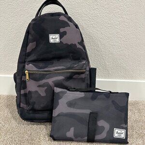 Herschel Nova Backpack Diaper Bag - Gray Camo